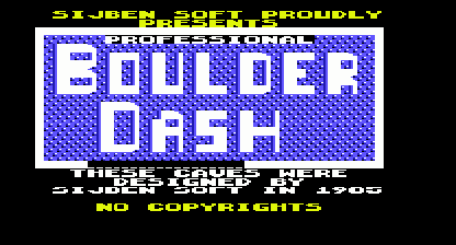 Professional Boulder Dash